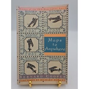 Maps to Anywhere by Bernard Cooper 1992 Trade Paperback Penguin Books Biography